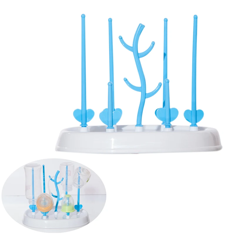 Baby Bottle Dryer Rack Tree Shape Cleaning Drying Rack Shelf Kitchen
