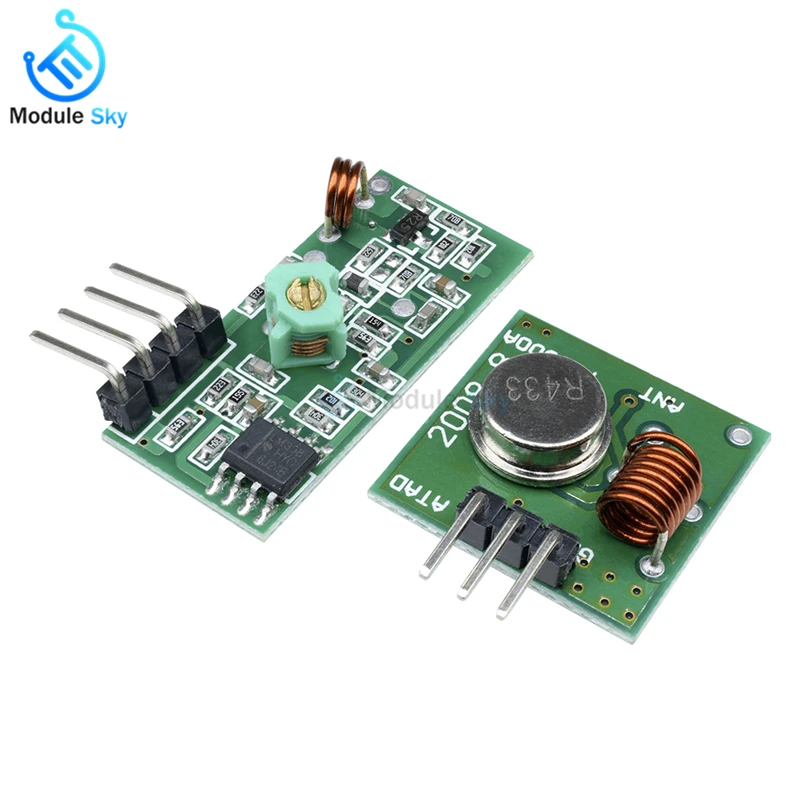 

1Lot= 1 pair (2pcs) 433Mhz RF transmitter and receiver Module link kit for Arduino/ARM/MCU WL diy 433mhz wireless