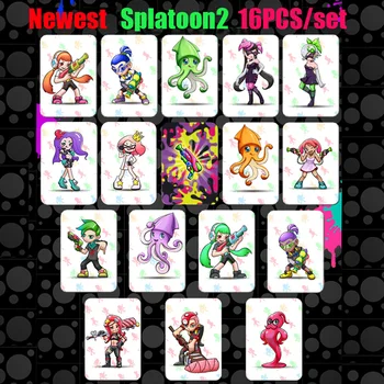 

16pcs/set Splat 2 Full Set NTAG215 Printed NFC Card Written by Tagmo Can Work For Switch
