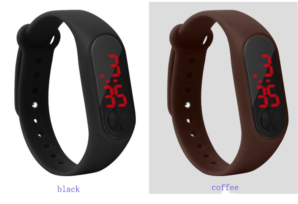 Children's Watches LED Digital Wrist Watch Kids Outdoor Sports Watch Candy Color Boys Girls Electronic Date Clock Birthday Gifts (27)