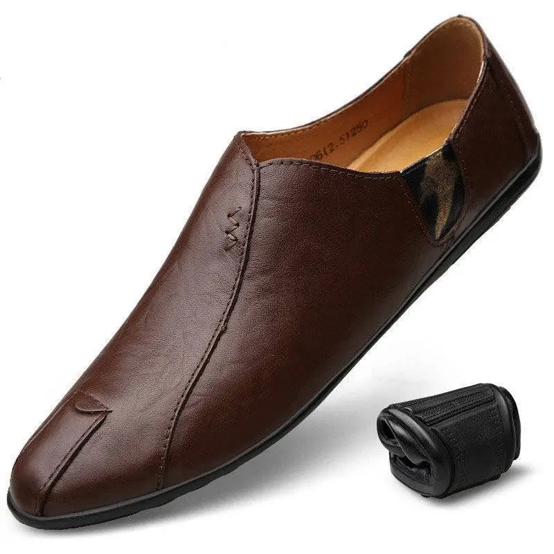 

Men Casual Shoes Leather Loafers Boat Shoes For Men Schoenen Soft Comfortable Driving Shoes Flats Oxfords Man Footwear Schoenen