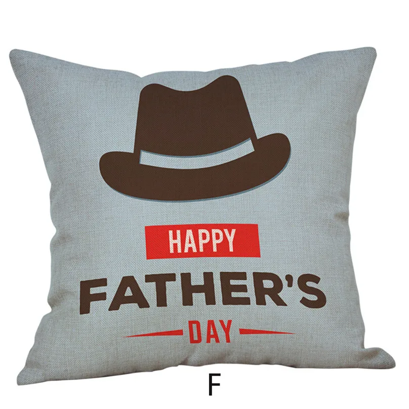  Pillow Case 4545cm Happy Fathers' Day Pillow Cases Gift Cushion Cover Home use Pillowcase #4M13 (25)