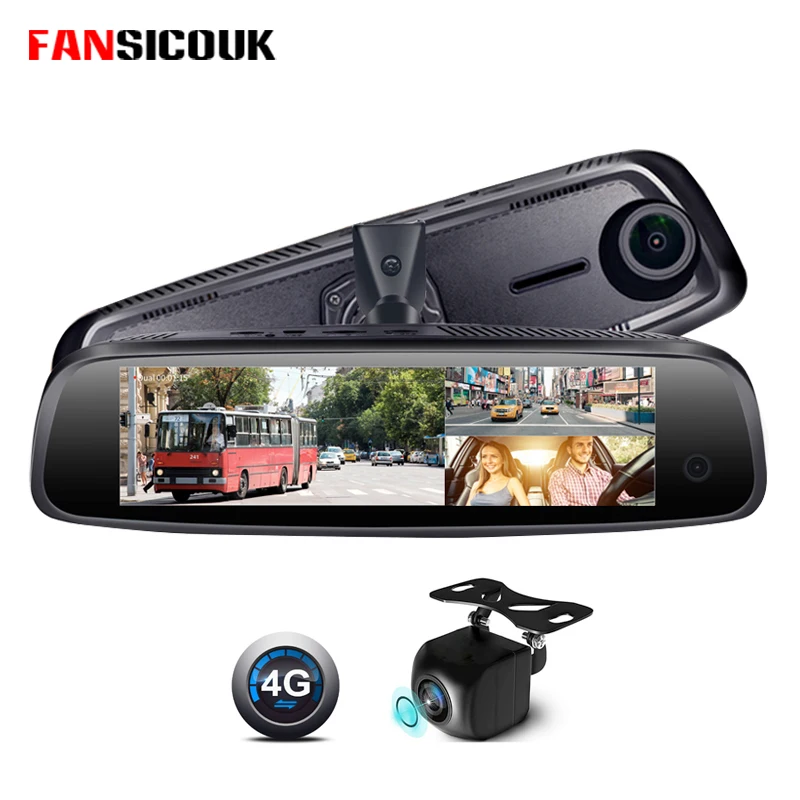 

4G 3 Channel Car DVR 2G RAM Dash Camera ADAS GPS Remote monitor Recorder FHD 1080P WiFi Bluetooth Rearview Mirror Camera E09