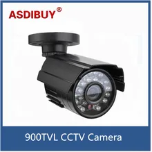 Waterproof 1/3 Color CMOS 900TVL Bullet Mini CCTV Camera Outdoor 24 IR Leds Day/Night Security Home Video Surveillance Camera