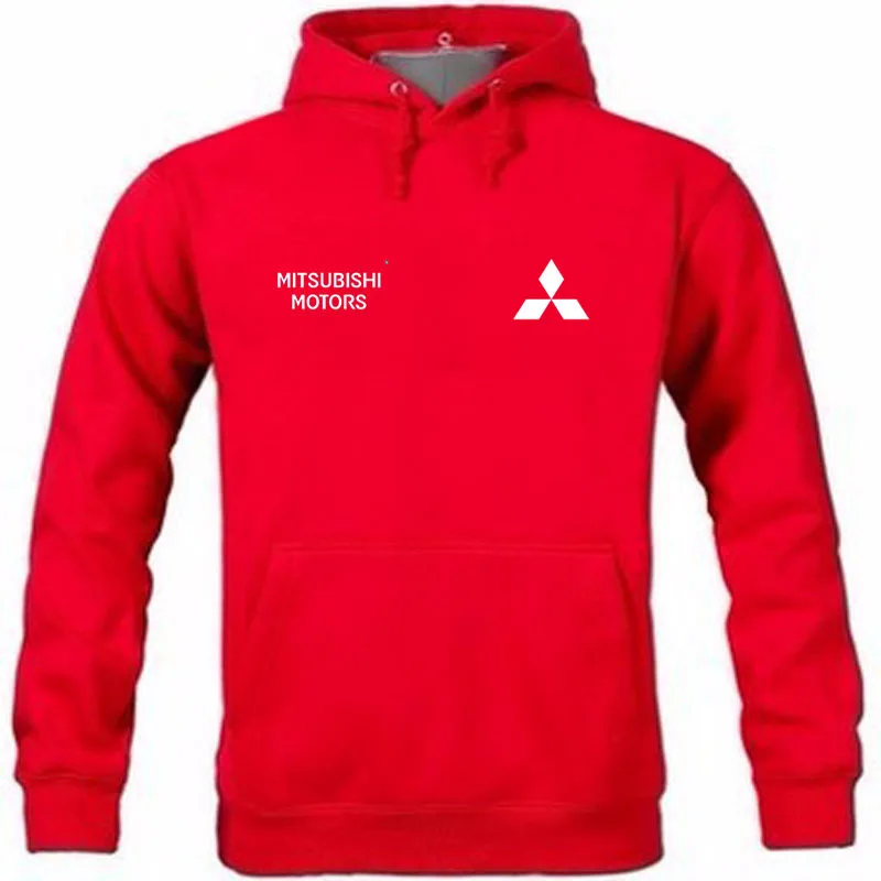 

Mitsubishi logo pullvoer hoodie fleece cotton hoodie pullover hoody print casual hoodie