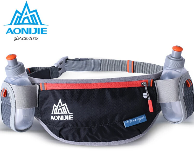 Esportes ao ar Livre para Mulheres dos Homens Bolsa de Cintura Ginásio de Fitness Cinto de Hidratação com 2 Aonijie Correndo Leve Corrida Caminhadas Garrafa 250ml
