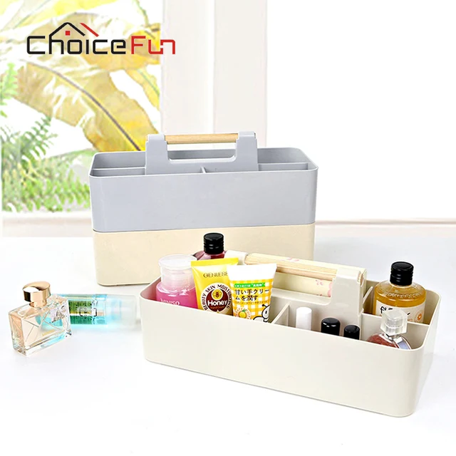 Choice Fun Multifunctional Creative Kitchen Snacks Organizer Choice Fun Multifunctional Creative Kitchen Snacks Organizer Clification Desktop Multigrid Plastic Wooden Handle Storage Box