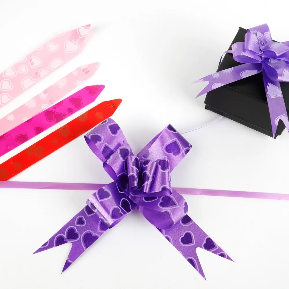 Love Heart Printed Gift Packing Ribbons Gift Wrapping Wedding Birthday