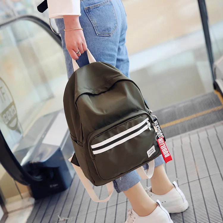 Японский Харадзюку сплошной цвет ulzzang backbag дикая кисть уличная Студенческая сумка стример женский рюкзак