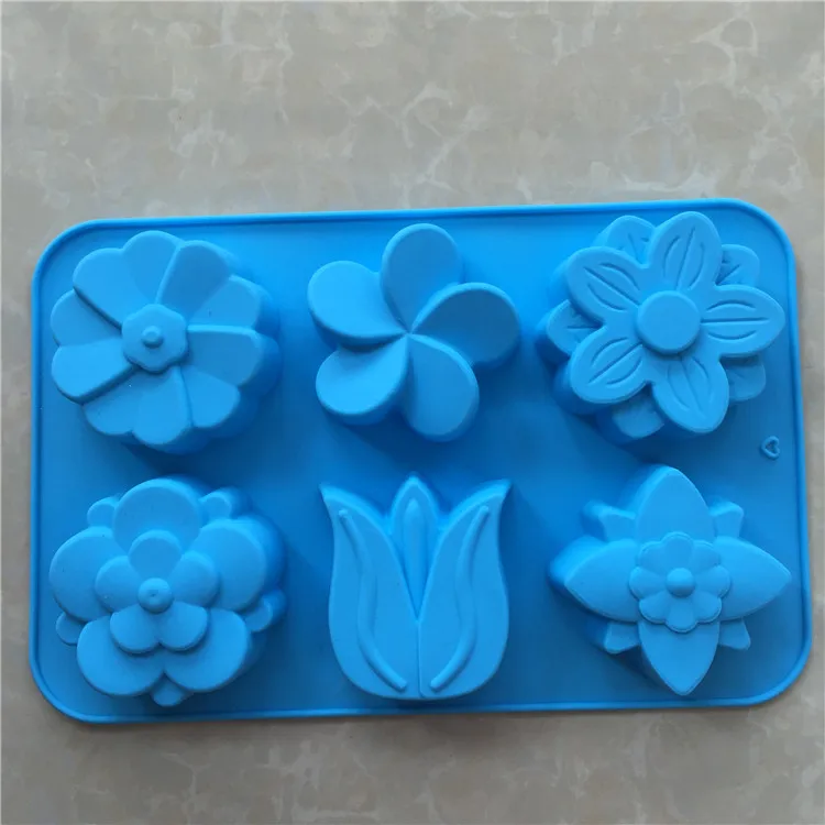 Creative DIY Handmade Soap Mold Flower Silicone Cake Mold Ice Cream