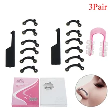 3 çift burun Up şekillendirici kaldırma şekillendirme klip Clipper Shaper köprüsü doğrultma güzellik burun mandalı düzeltici masaj aleti hiçbir ağrı