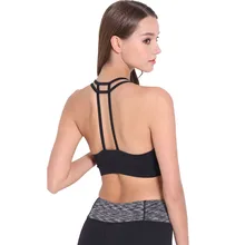 LELINTA сексуальный спортивный бюстгальтер для женщин бег фитнес, Спорт жилет популярный спортивный бюстгальтер с вырезами Йога Топ пуш-ап нижнее белье для женщин