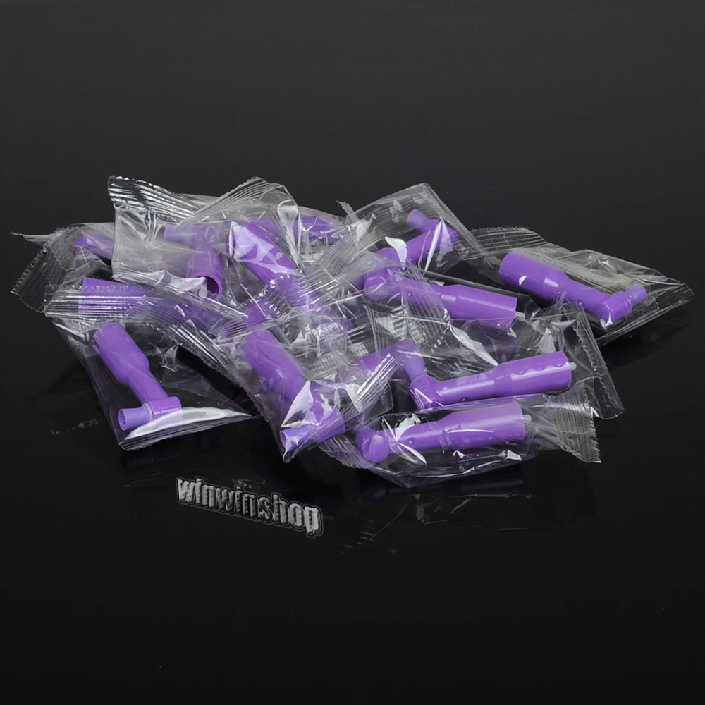 100pcs Dental Disposable Pro Angle Prophy Angles Cup Purple Newin