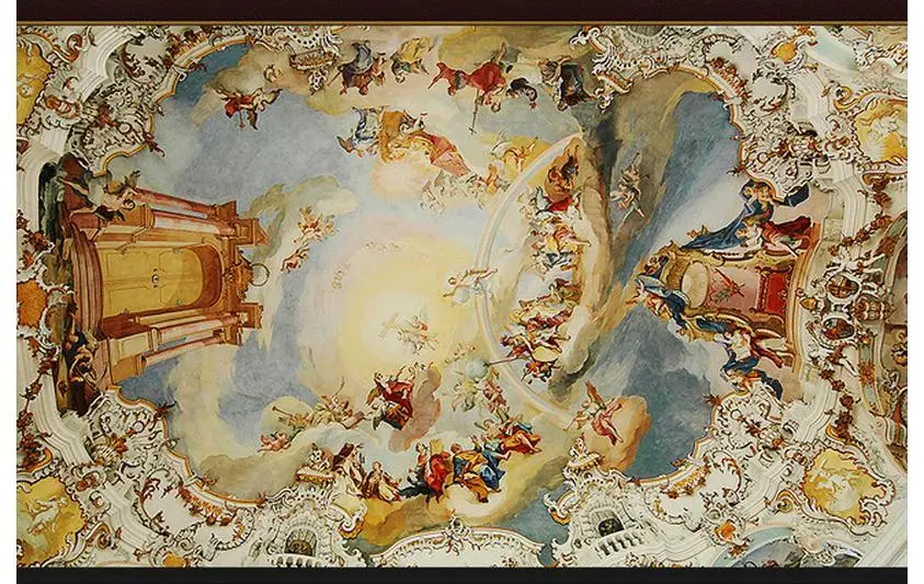

3d wallpaper 2015 custom mural 3d non-woven wallpaper European heaven spectacular Chapel ceiling murals Ceiling mural