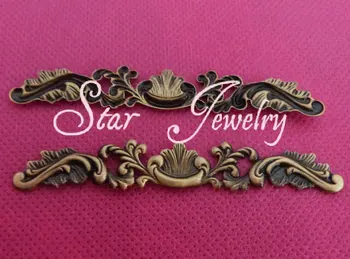 

7*78mm antique bronze plated filigree connector for decoration bobby pin