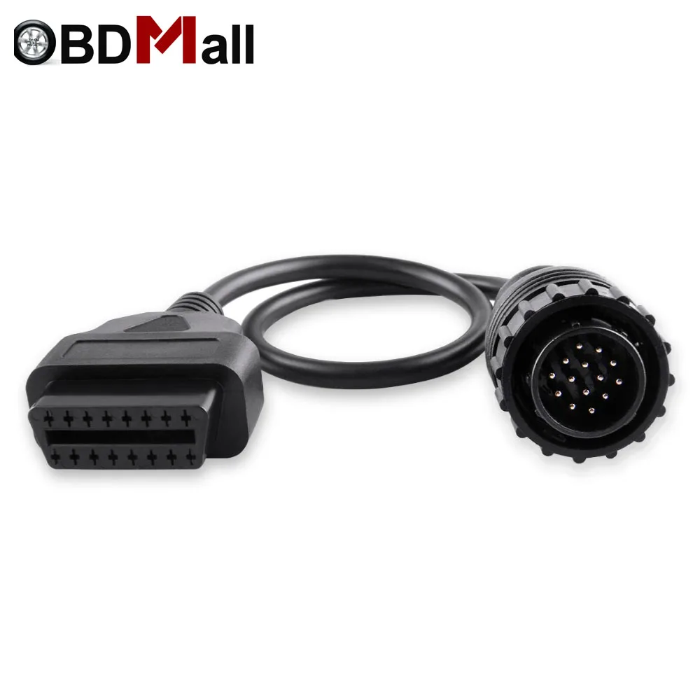 Высококачественный адаптер OBD2 14Pin к 16 контактному диагностическому кабелю ODB2 для