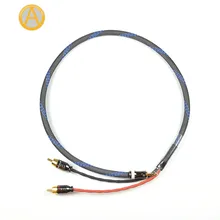 ANAUDIOPHILE HRC01 3.5mm Jack To RCA Cable CANARE Headphone Jack To Stereo RCA Audio Cable 4 Mobile Phone Music Player Amplifier