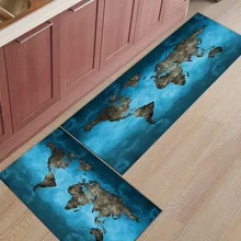 Голубая карта мира 2 шт коврик под домашнюю миска для воды еды грязь мусор грязи ловушка ботинок скребок для обуви водопоглощающий набор аксессуаров