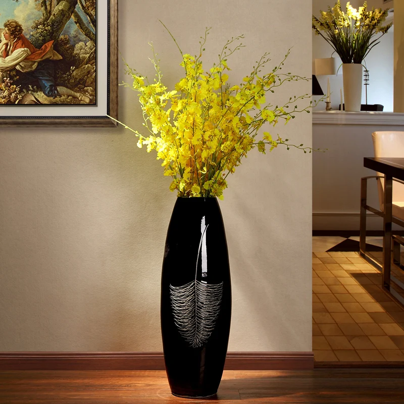 Living room modern minimalist ceramic floor large vase creative home decoration new house wedding TV cabinet