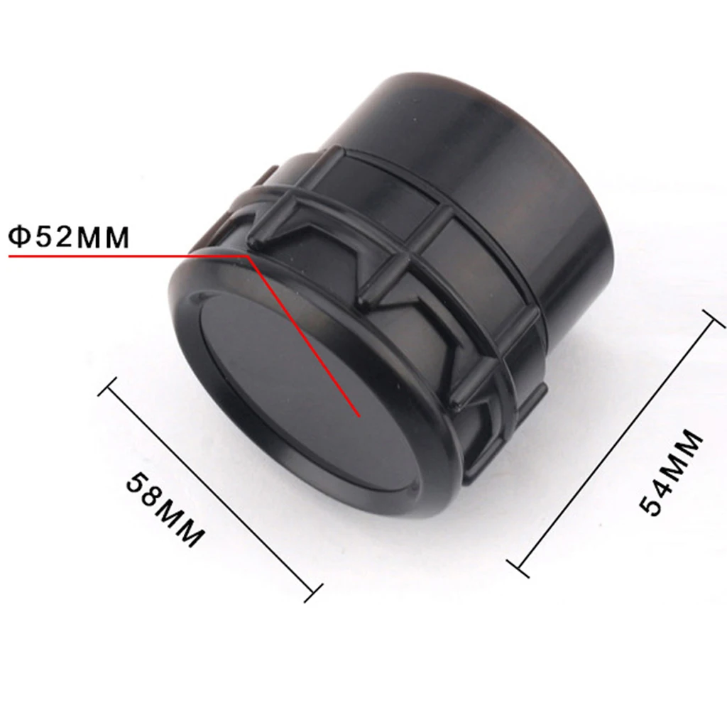 2'52mm 7 Color LED Car Exhaust Gas Temp Gauge EXT Temp Meter EGT With Sensor Blue Digital Voltage Display and Warning Function