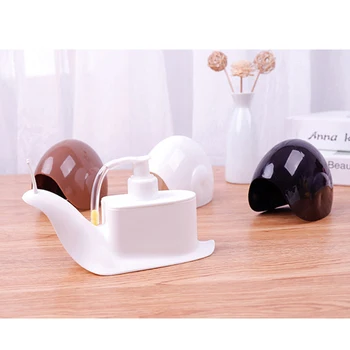 

Snail Portable Soap Dispensers Creative pressure hand Home Bathroom Plastic Practical Liquid Shampoo Shower Gel Container
