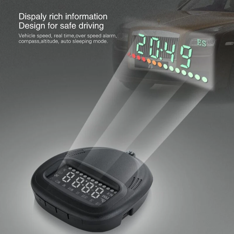 Ikasus Digital GPS Speedometer, Car Universal GPS Heads Up Display, Car