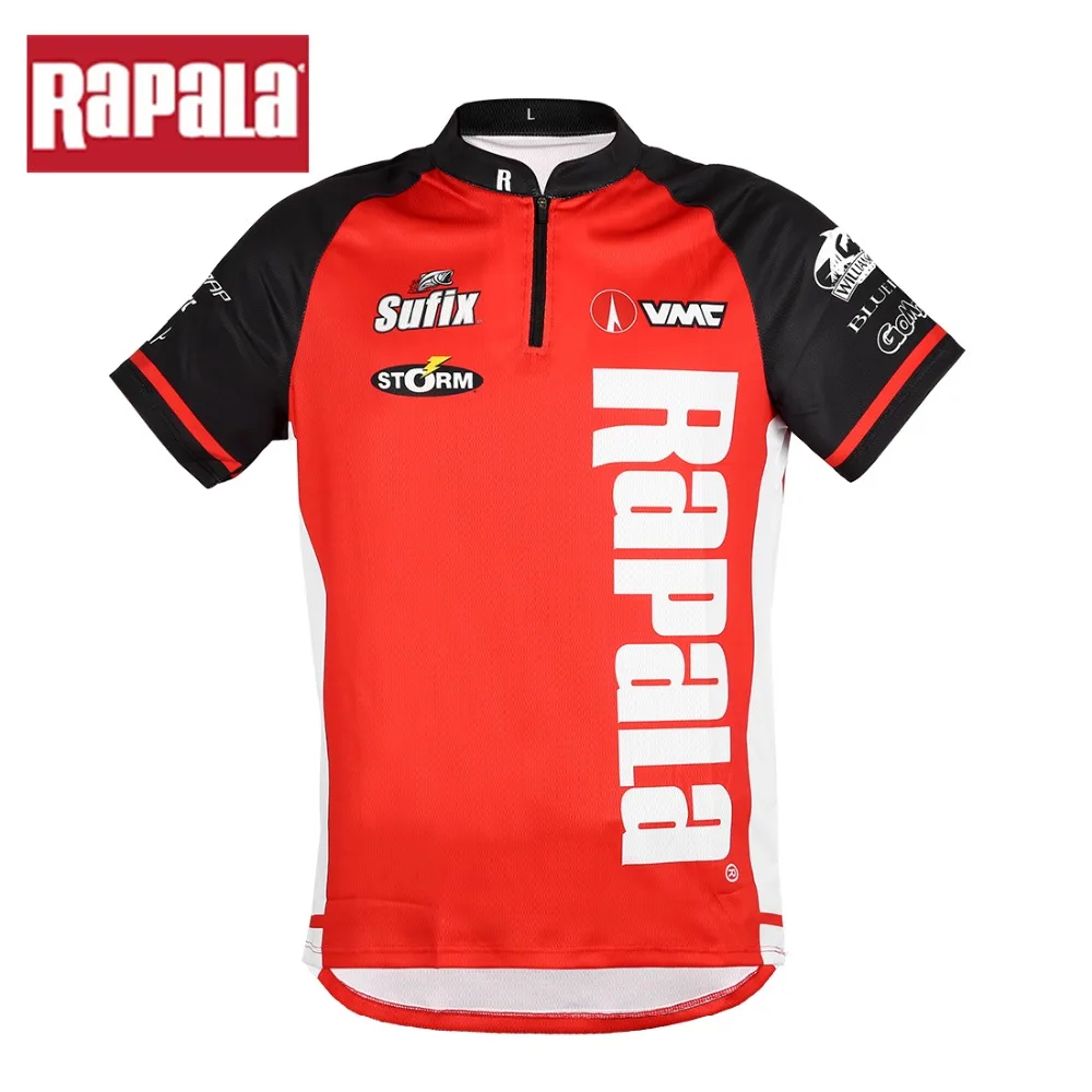 

Rapala Brand RAPPW13 Summer Fishing T Shirt Fishing Clothing Quick Drying Breathable Anti UV Sun Protection Clothes Short Sleeve