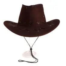 Новое поступление, модная ковбойская шляпа из искусственной кожи для мужчин, вечерние ковбойские костюмы в западном стиле, повседневные ковбойские шляпы для путешествий