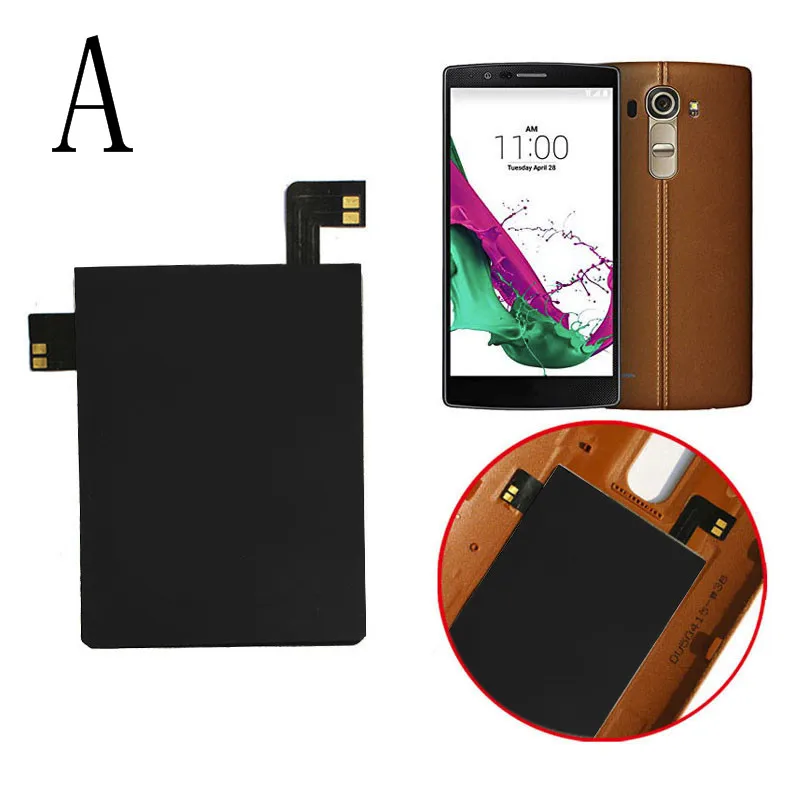 ل انخفاض الشحن 2018 جديد تطوير اللاسلكية شحن ملصق استقبال تشى مع Nfc Ic رقاقة ل LG G4 المحمولة شاحن