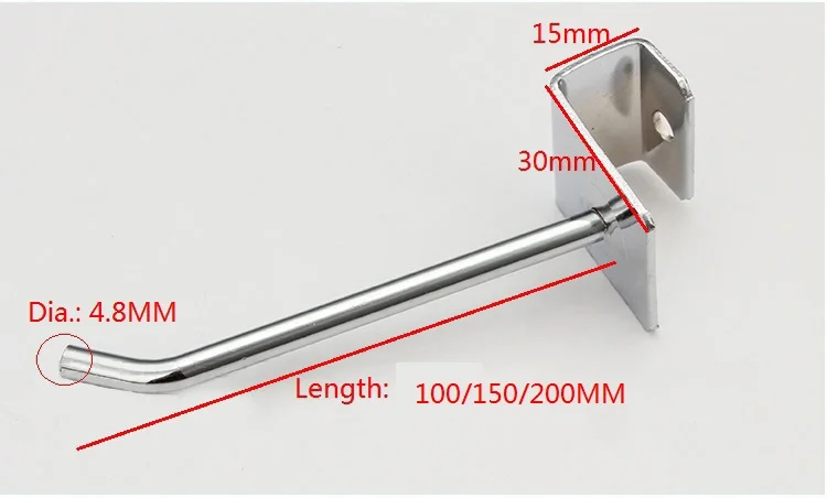 Rod4.8mm square tube hooks1