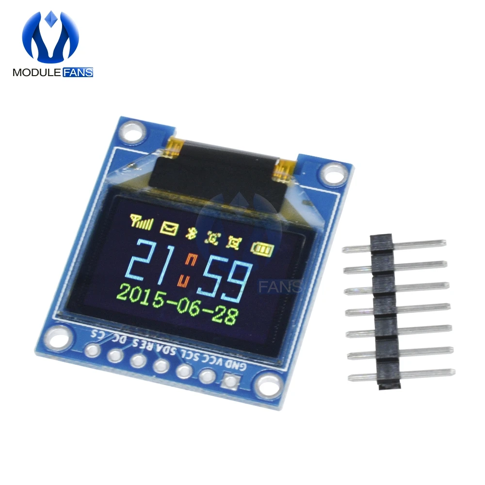 OLED дисплей модуль 0 95 дюймов 7pin полный цвет 65K ssd1331 3 v 5v серийный SPI маленький LCM для