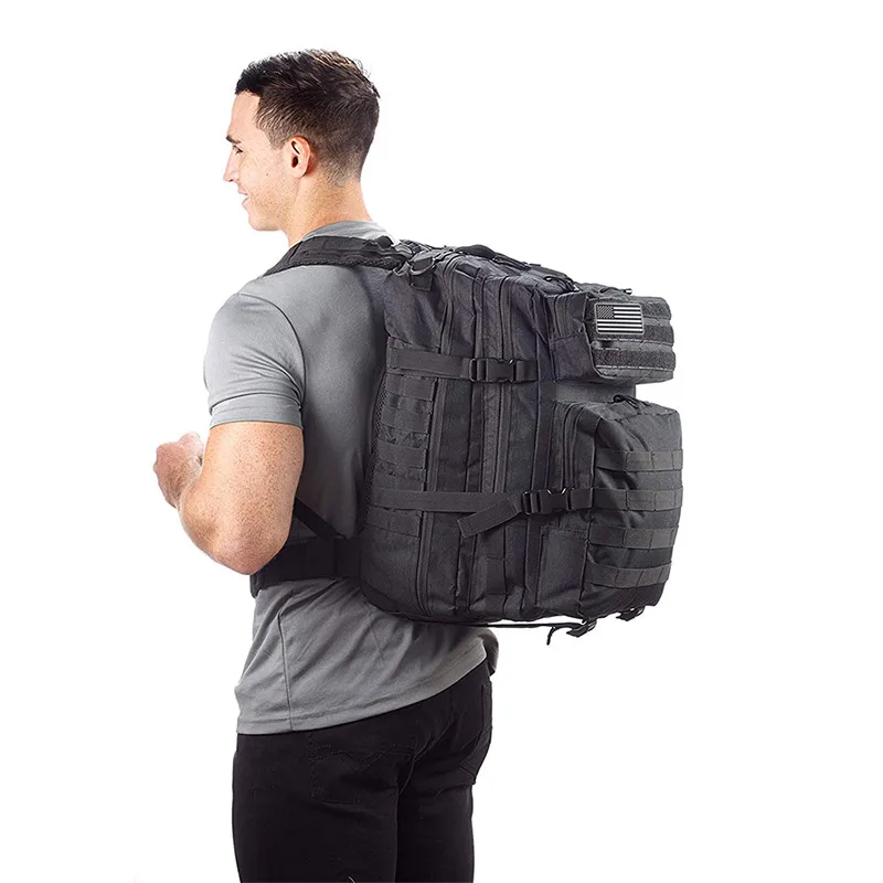 Billige 50L Kapazität Taktische Rucksack Outdoor Sport Männer 3P Taktische Rucksack Armee Oxford Camping Wandern Taschen Militär Klettern Rucksack
