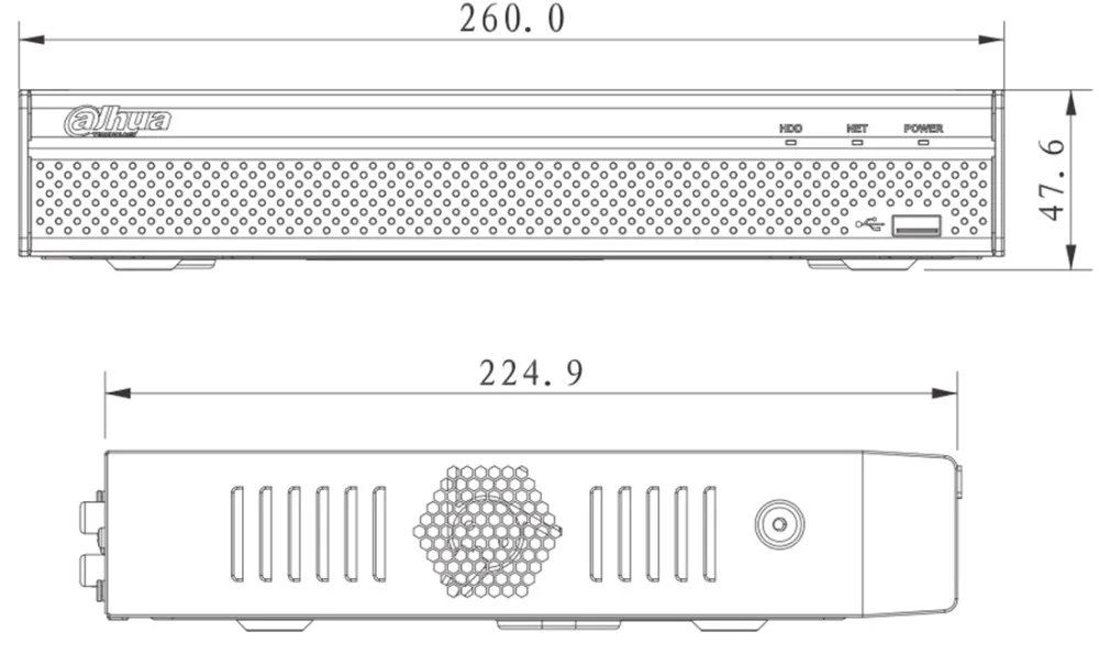 Dahua NVR P2P 4K poe сетевой видеорегистратор NVR4104HS-P-4KS2 4CH 4 POE порта H.265/H.264 до 8MP для ip-камеры