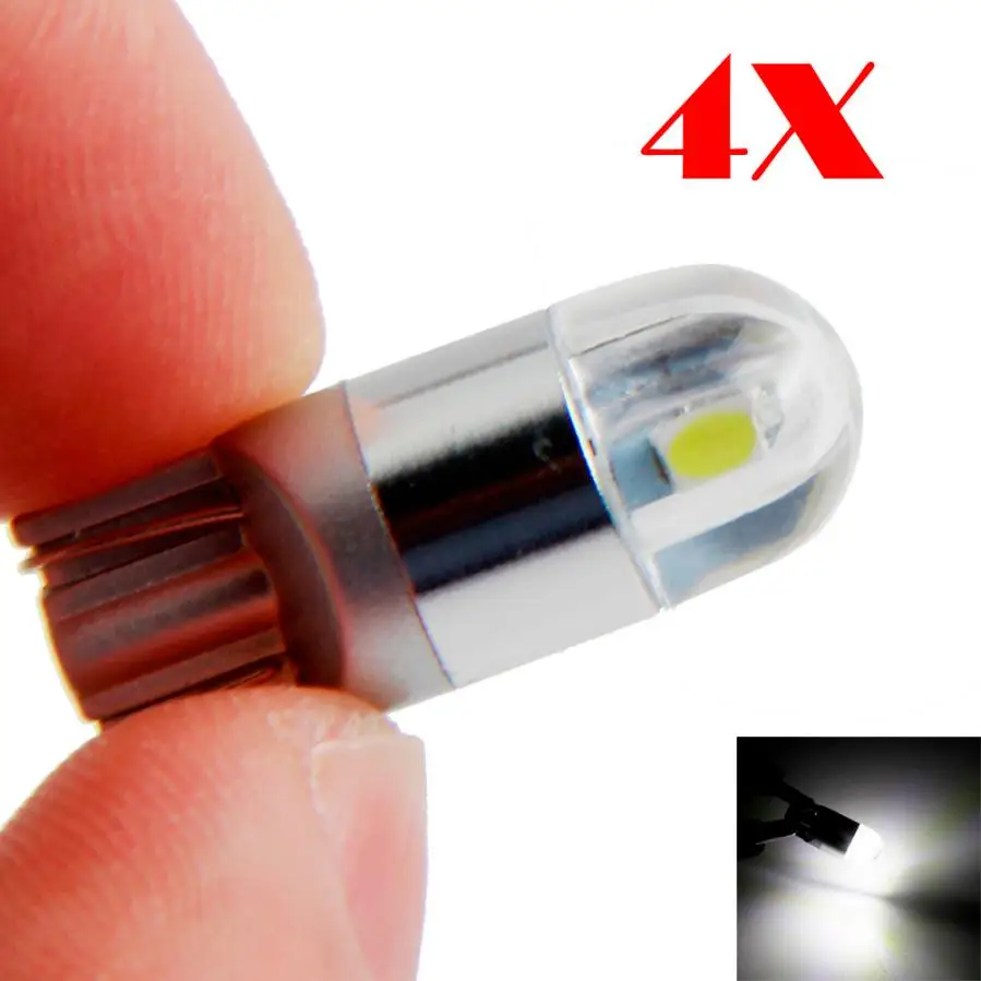 

HAMBODER 4X T10 W5W 168 2 LED 6500K Car interior Reading Light 12V DC White Lamp Apr30 Drop ShippingAPR16