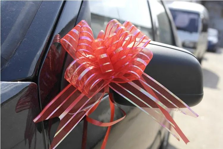 2015 New 10pcslot Wedding Pull Bow Ribbon For Wedding Car Decoration Cute Pull Bow Ribbon For Gift Wrap 5 Colors (3)