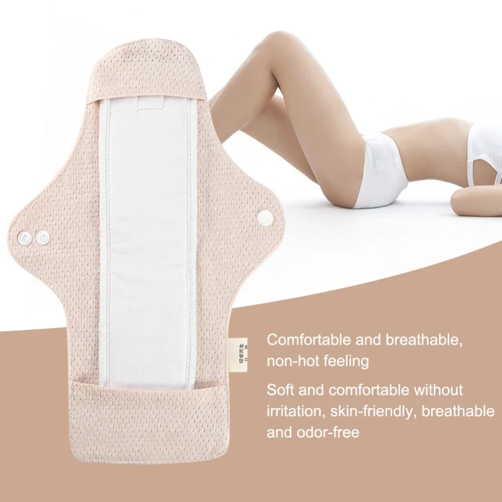 1Pcs 270mm Reusable Organic Cotton Sanitary Pads Napkins Day Use