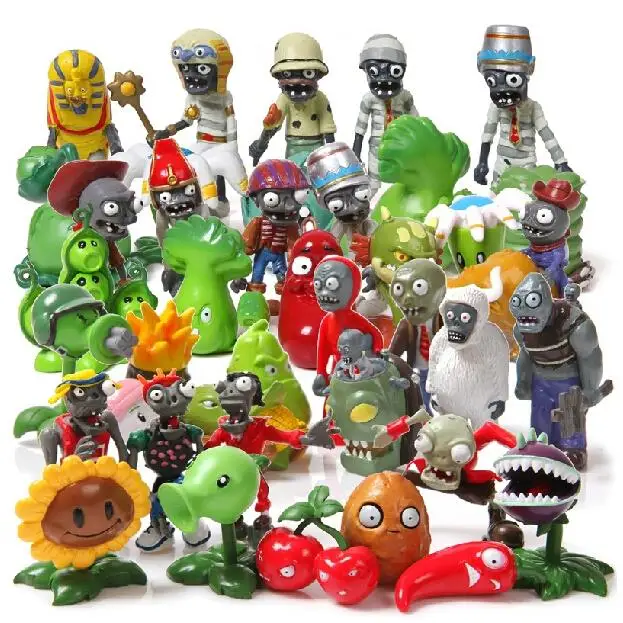 Free Shipping 40Pcs Lot Plants vs Zombies font b Toy b font 3 7cm PVZ Collection