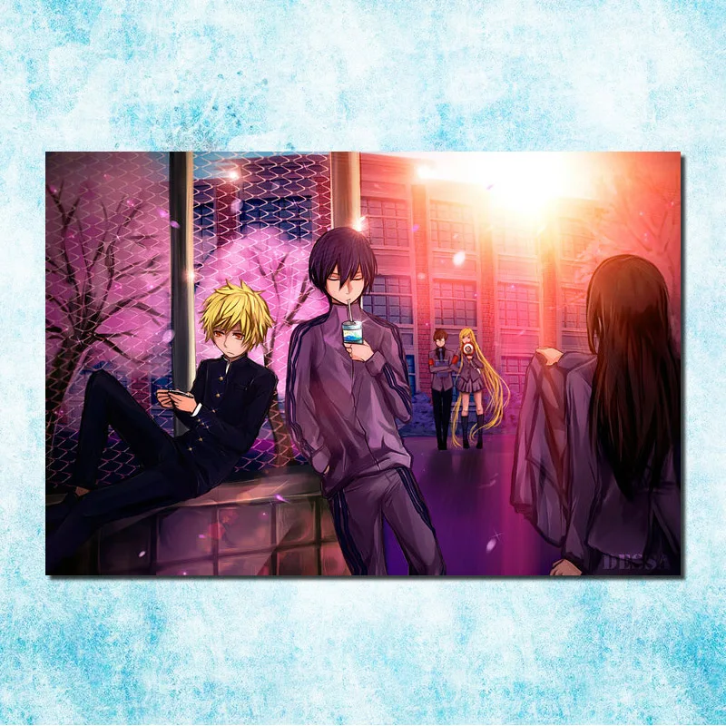 Noragami Йато Yukine Горячая Аниме Искусство Шелковый Холст печати плакатов 13x20 32x48 дюймов фотографии для комнаты Декор подарок(больше)-1 - Цвет: click