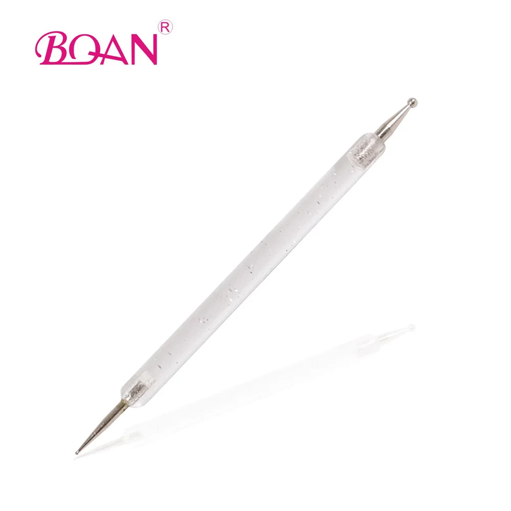 

Free Shipping Clear Acrylic Handle Double Head 3D Nail Art Dotting Tool