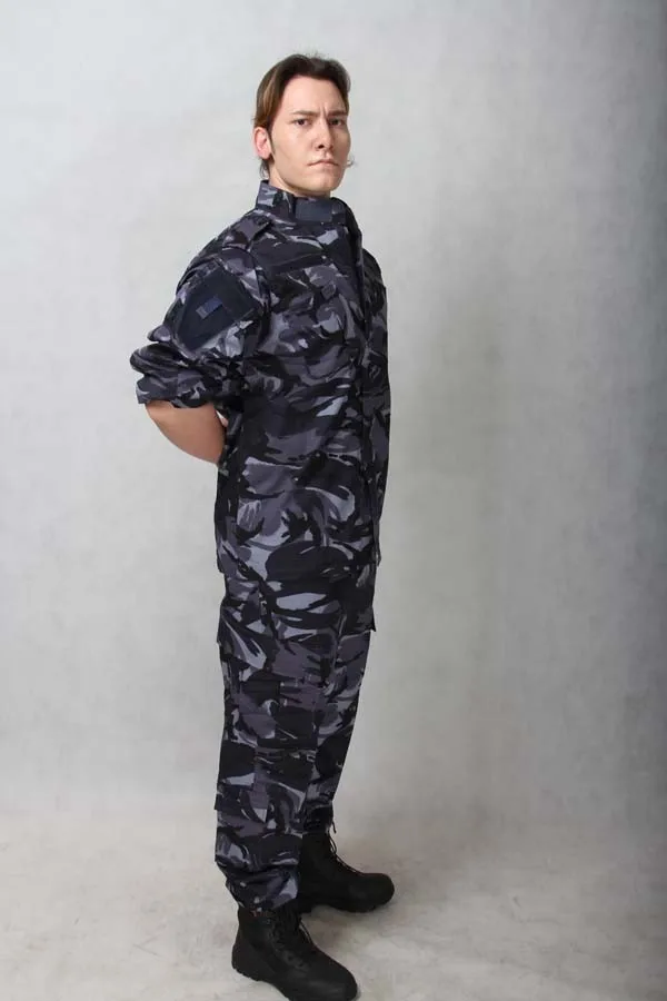 Высокое качество океан камуфляж Пейнтбол костюм хлопок штурмовой набор военная форма
