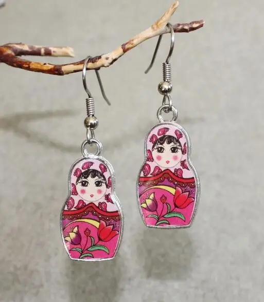 New Vintage Ancient Silver Matryoshka Russian Doll Charms Dangle New Vintage Ancient Silver Matryoshka Russian Doll Charms Dangle Earrings For Women Gift Jewelry Making 20 Pair In Drop From Accessories