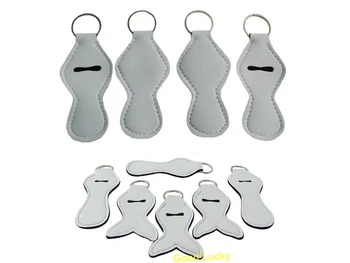 

500pcs/lot Wholesale Cheap Price Big Discount New Design Neoprene Mermaid Chapstick Holder Keychain
