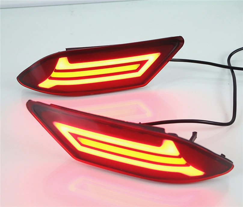 2 pcs For Nissan Sentra 2016 2017 LED rear bumper brake tail light