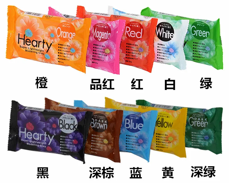 Acrylic paint set Padico Clay 50g 10 Colors Japan
