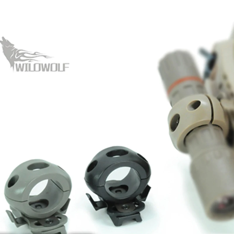 

Tactical Helmet Flashlight Clip 1 Single Speed Helmet Side Rail Tricolor (BK / DE / FG) Free Shipping