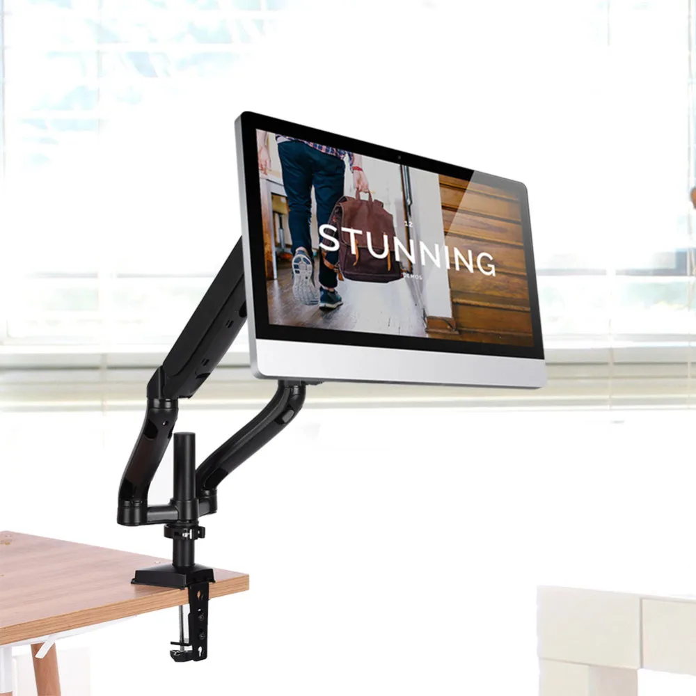 Dual Lcd Led Monitor Desk Mount Stand Heavy Duty Holder
