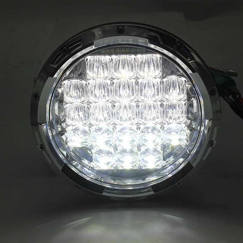  2pcs/set Super bright 12V 126W H4 7 inch Led Headlight With White DRL Light For Jeep Wrangler AM Ge - 32830756366