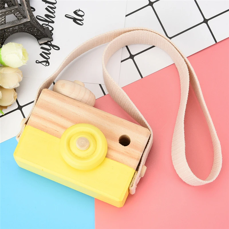 2017 Good Quality Wooden Toy Camera Kids Creative Neck Hanging Rope Toy