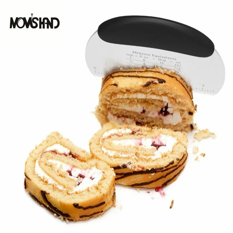 1pcs Stainless Steel Cake Baking Tool Butter Dough Scraper Pastry Bread