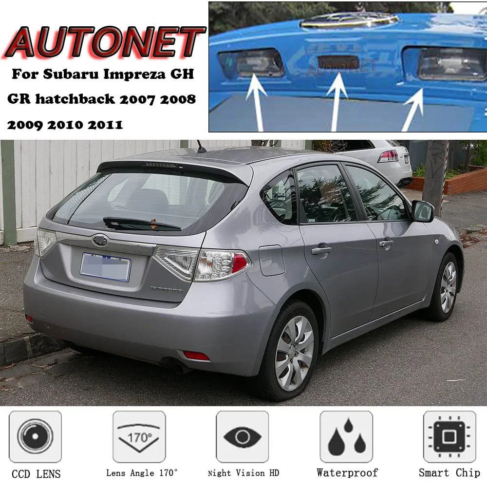 Камера заднего вида с функцией ночного видения для Subaru Impreza GH GR hatchback 2007 2008 2009 2010